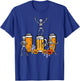 Halloween Team Skeletons Dancing Funny Costume Party Dad Men T-Shirt - T-Shirt | Royal