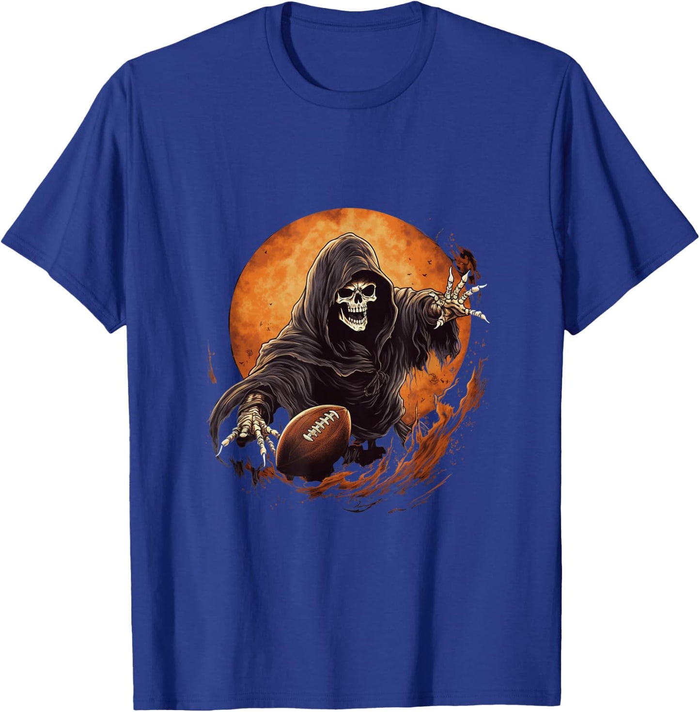 American Football Grim Reaper T-Shirt - T-Shirt | Royal
