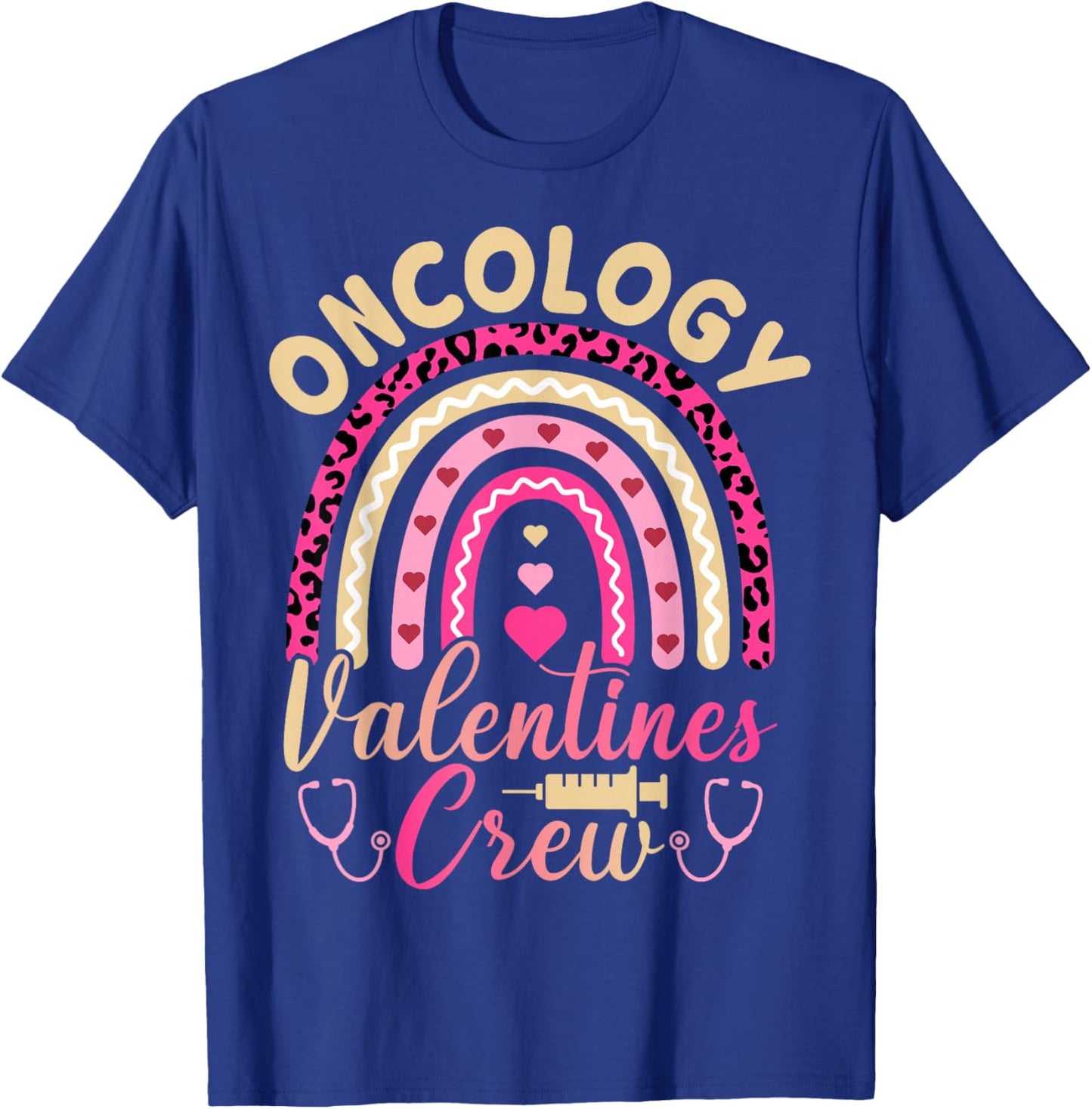 Oncology Valentines Crew - Oncology Nurse Valentine's Day T-Shirt - T-Shirt | Royal