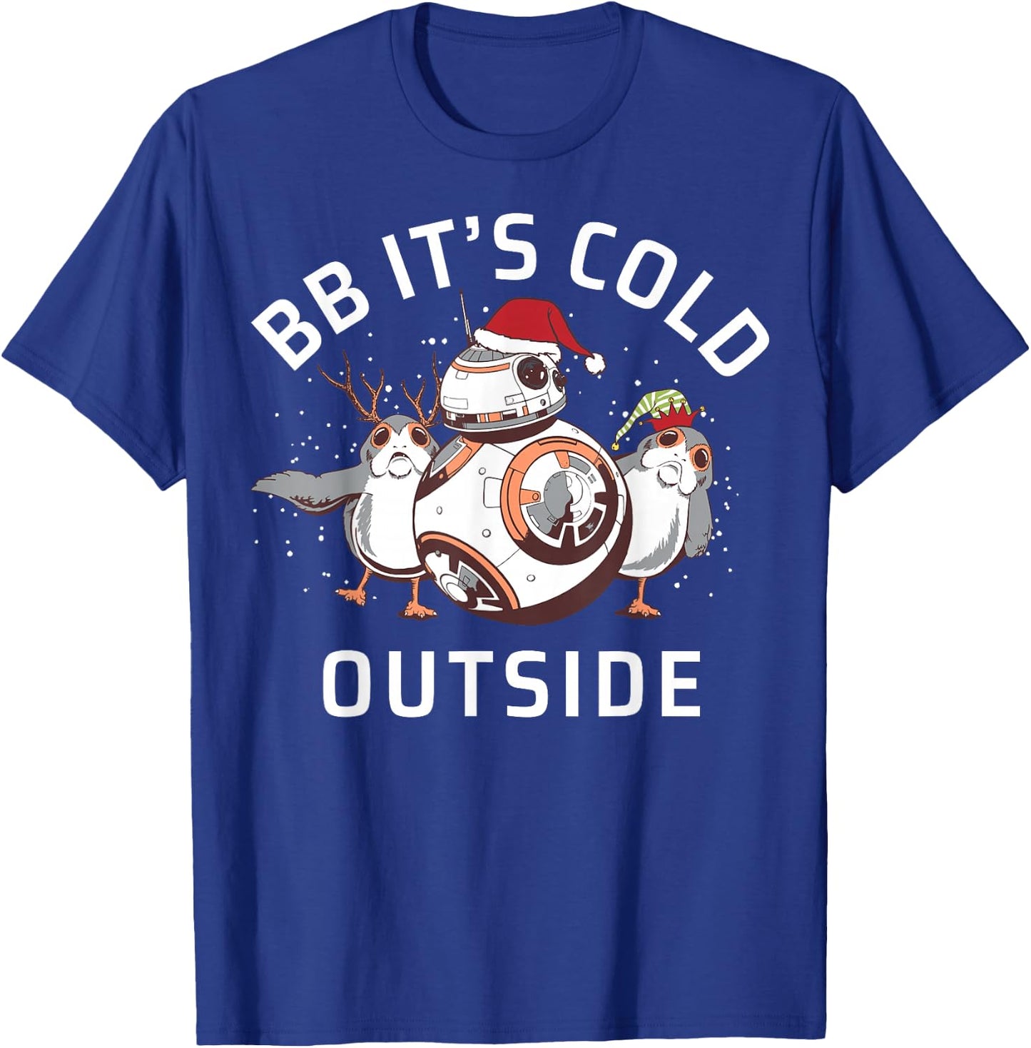 Star Wars Christmas BB It's Cold Outside T-Shirt - T-Shirt | Royal