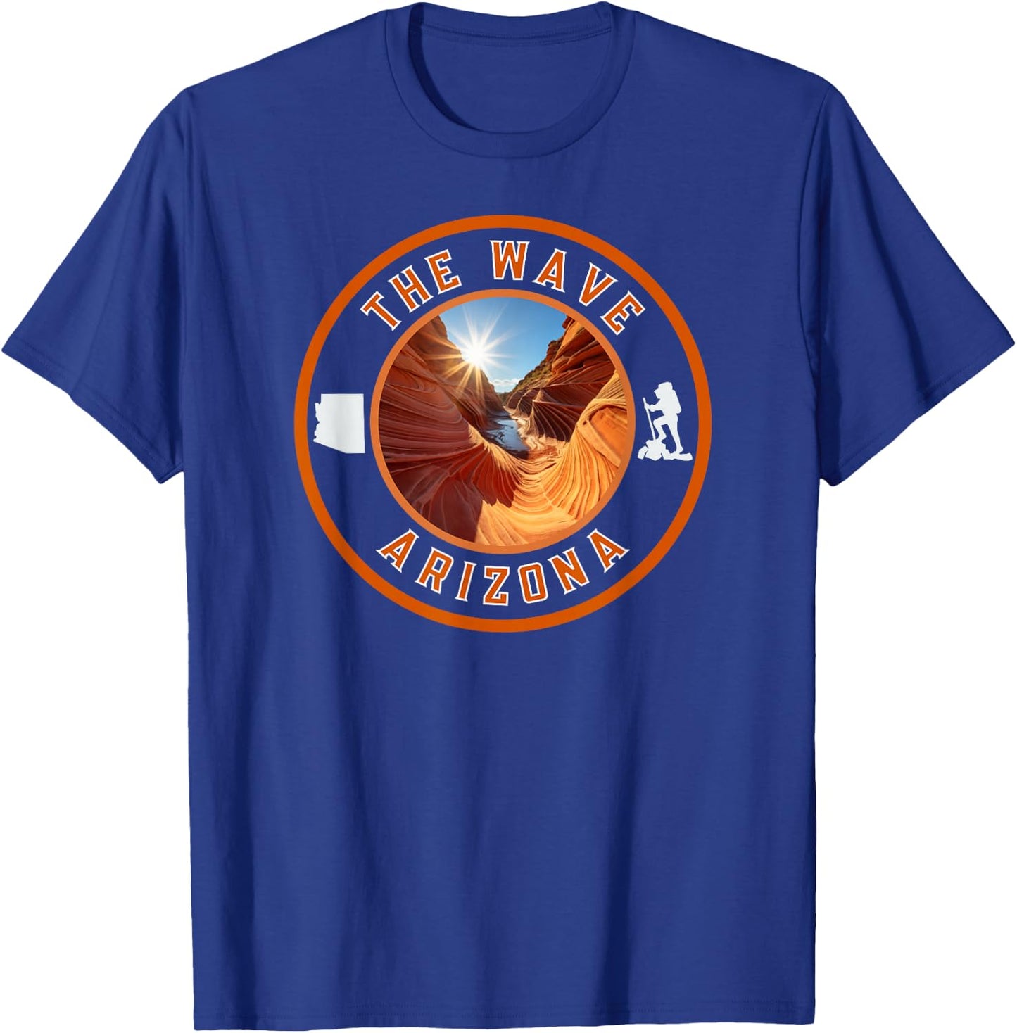 The Wave Sandstone Hike Arizona T-Shirt - T-Shirt | Royal