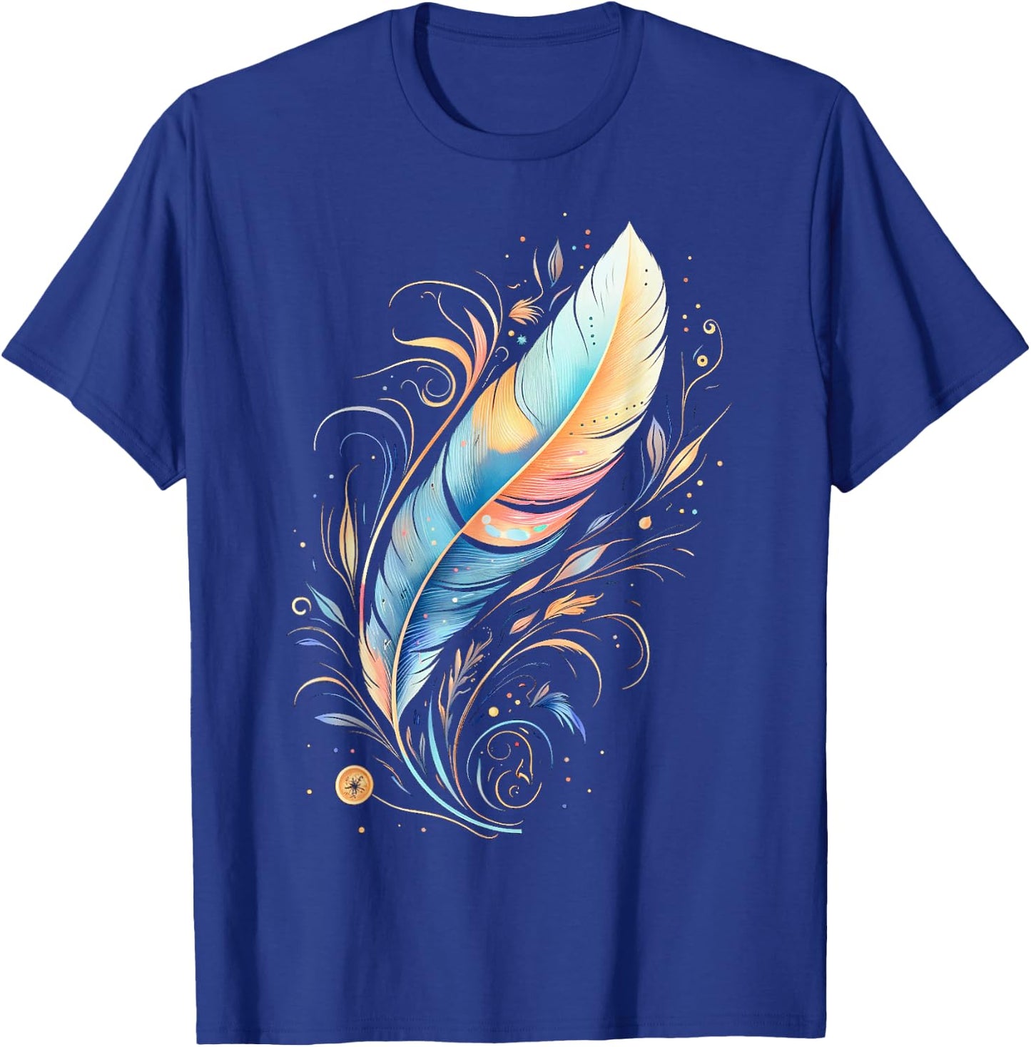 Native American Indian Design Warrior Native American T-Shirt - T-Shirt | Royal