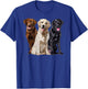 Happy Labrador Retriever Golden Black Brown Chocolate Lab T-Shirt - T-Shirt | Royal