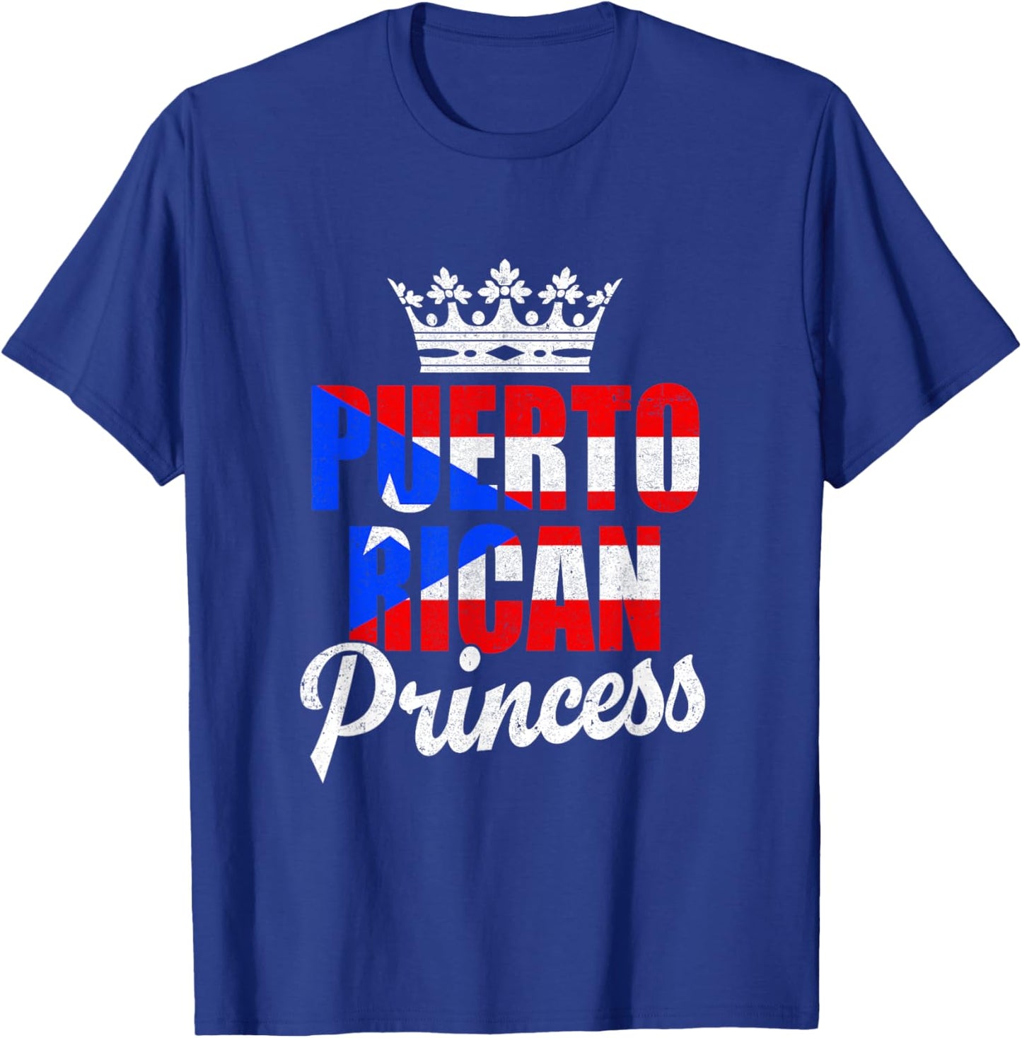 Funny Puerto Rico Graphic Women Girls Puerto Rican Princess T-Shirt - T-Shirt | Royal