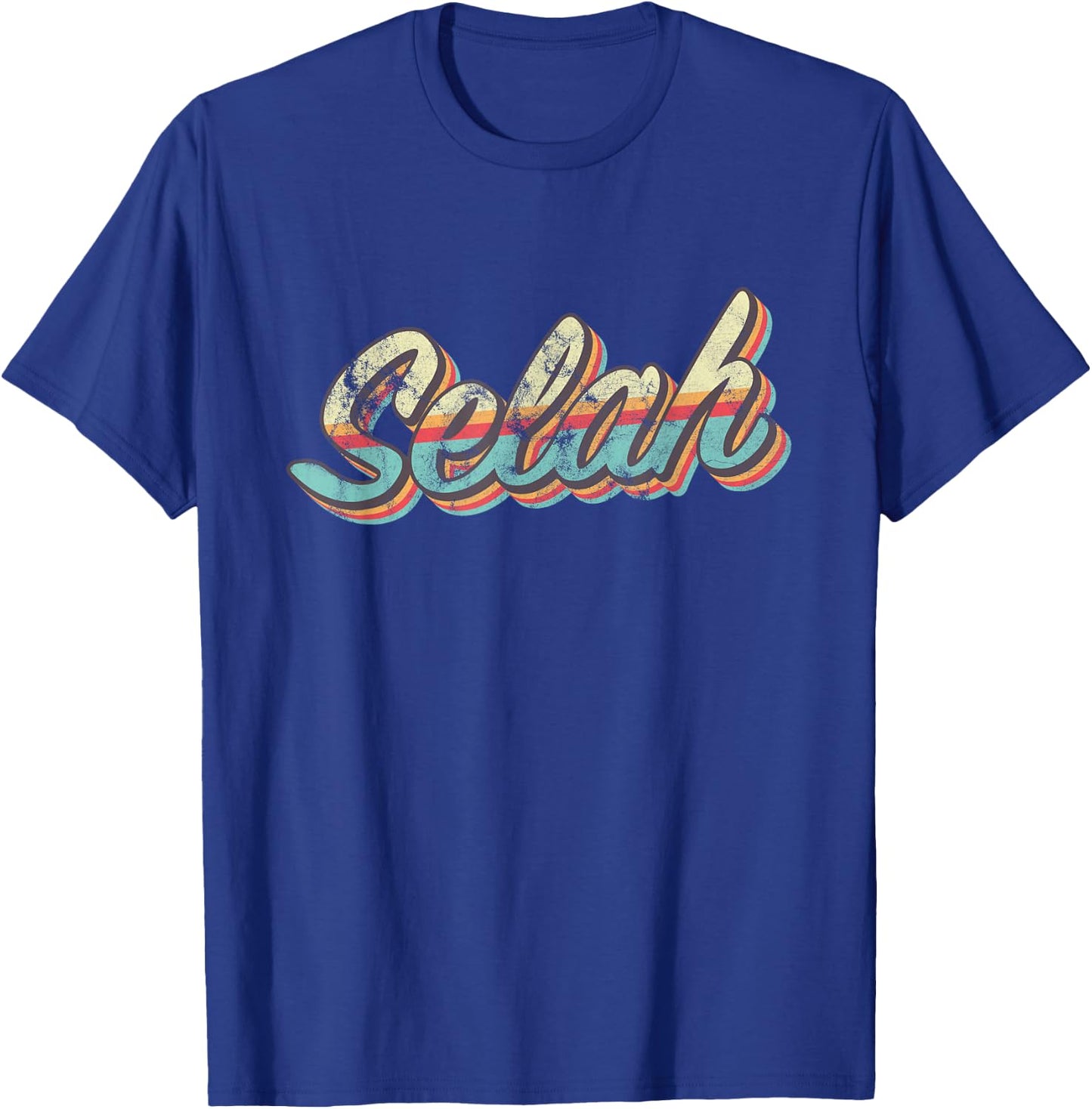 Selah Retro Design T-Shirt - T-Shirt | Royal