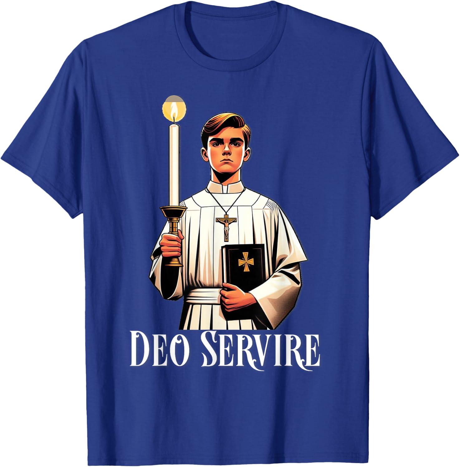 Catholic Altar Server Latin Mass T-Shirt - T-Shirt | Royal