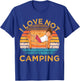 Indoorsy Girls I Love Not Camping Vintage Homebody Mom Girl T-Shirt - T-Shirt | Royal
