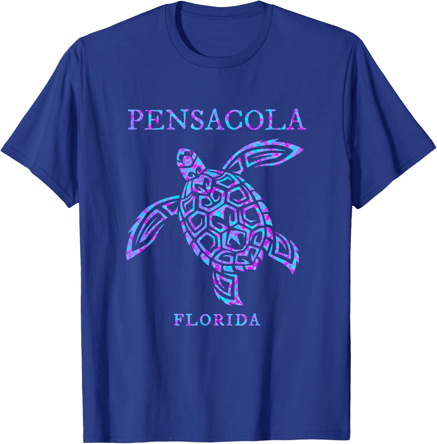 Pensacola Florida Sea Turtle Vacation Souvenir Boys Girls T-Shirt - T-Shirt | Royal
