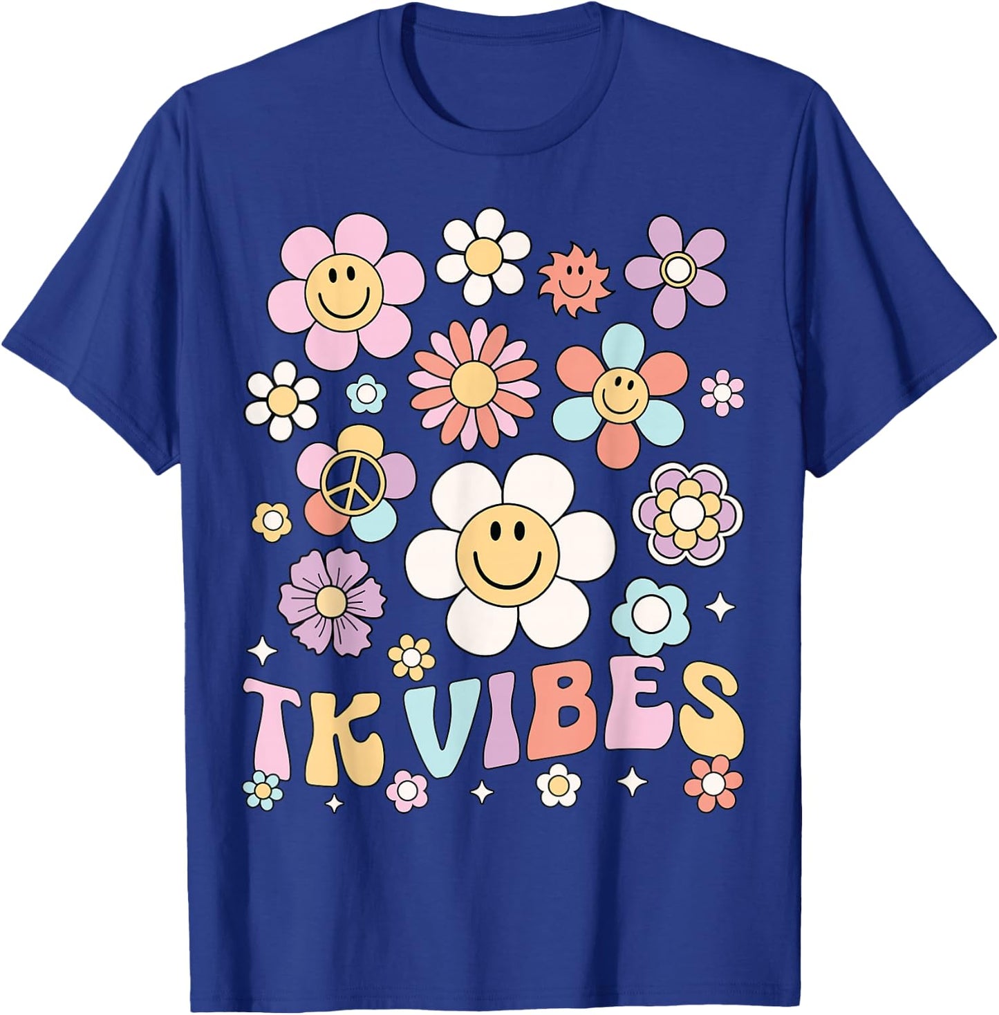 TK Vibes Back to School TK Girl Kid TK Team TK Teacher Women T-Shirt - T-Shirt | Royal