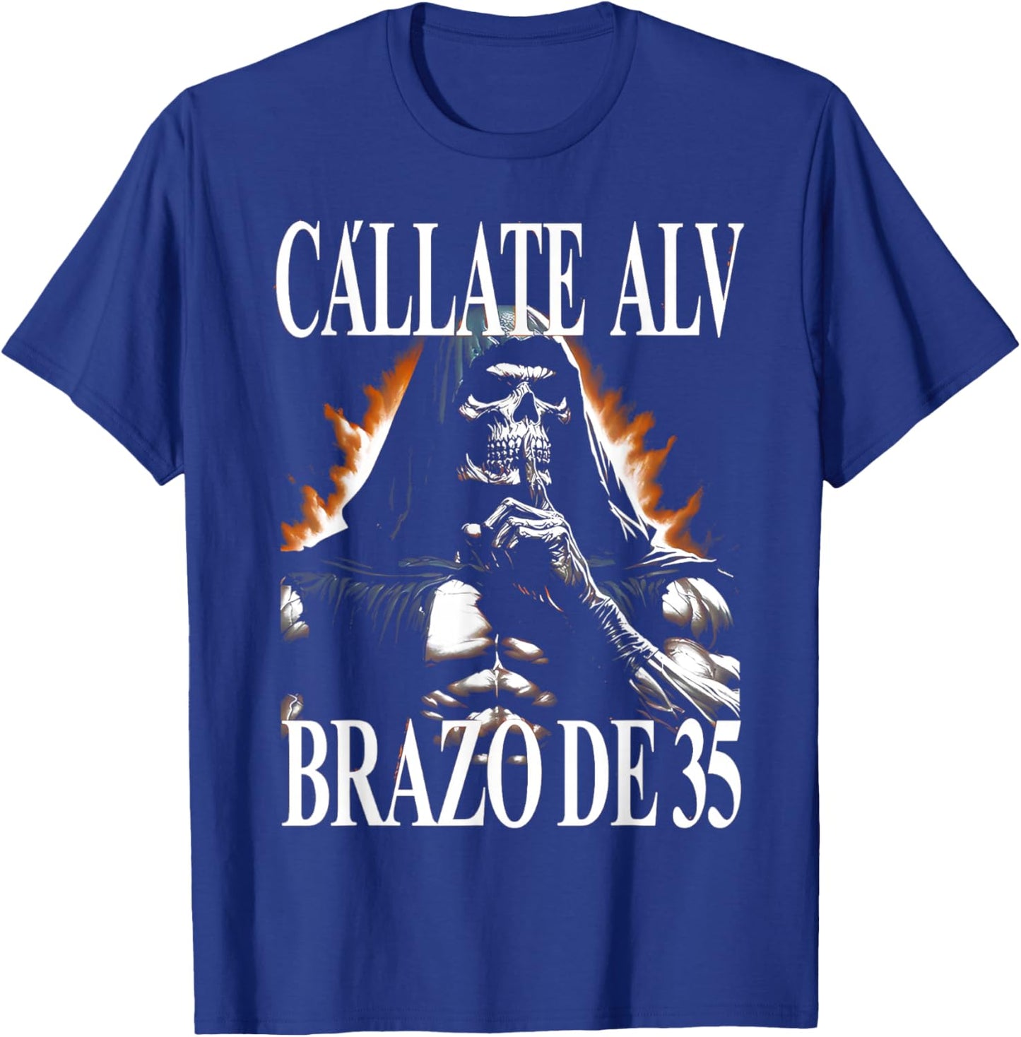 Calacas Chidas Gym Funny Mexican Skeleton Latinx Humor Meme T-Shirt - T-Shirt | Royal