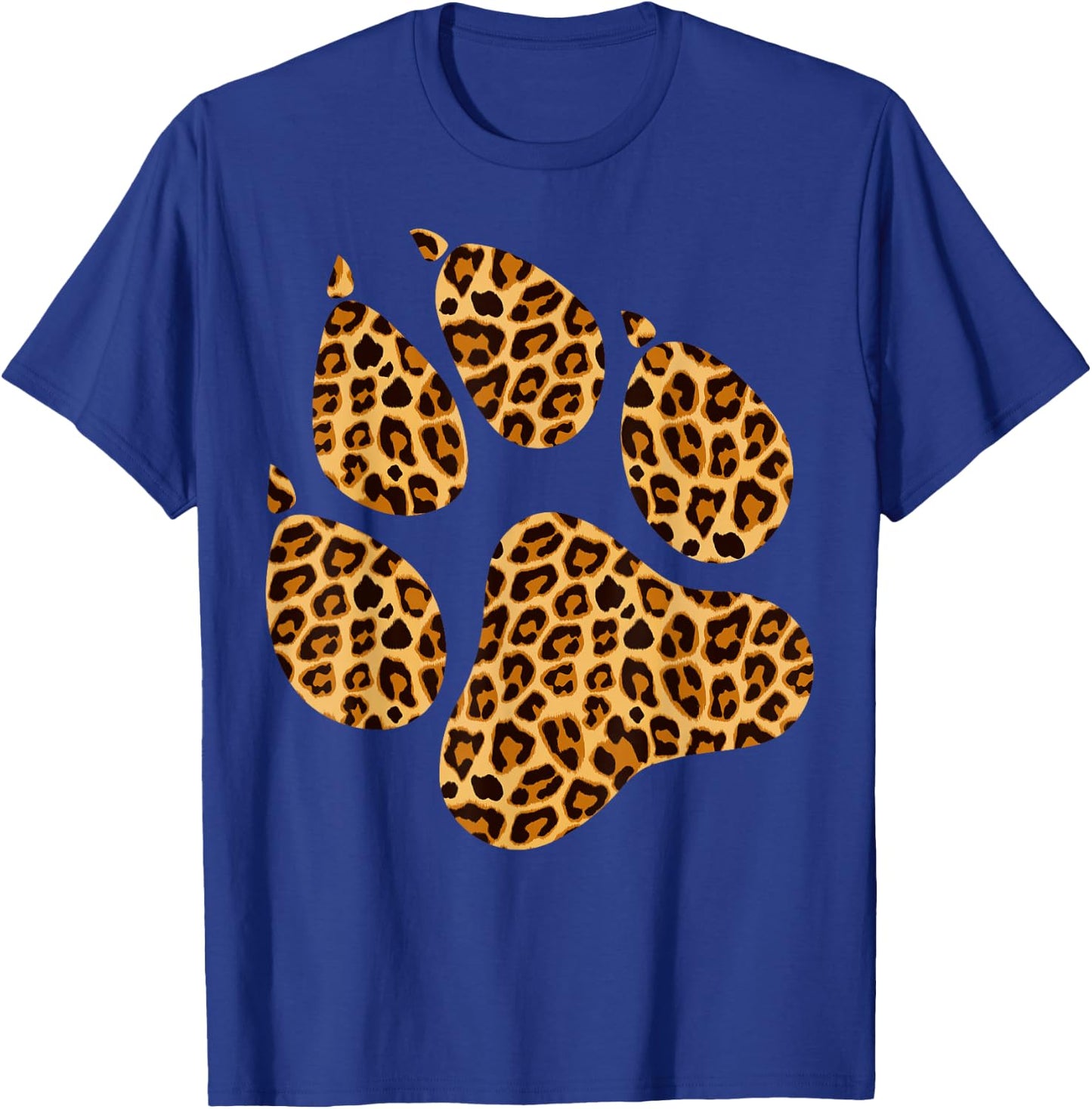 Funny Leopard Print Paw | Cool Cheetah Skin Boys Girls Gift T-Shirt - T-Shirt | Royal