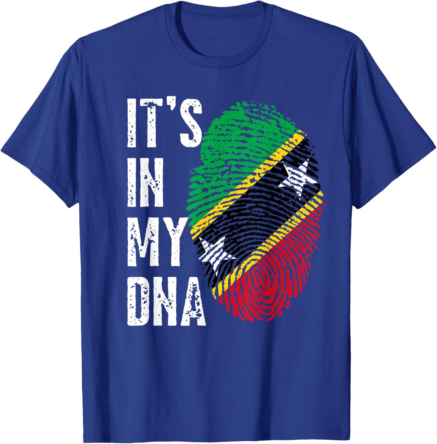 It's in My DNA Proudly Nevisian Kittitian Saint Kitts Nevis T-Shirt - T-Shirt | Royal