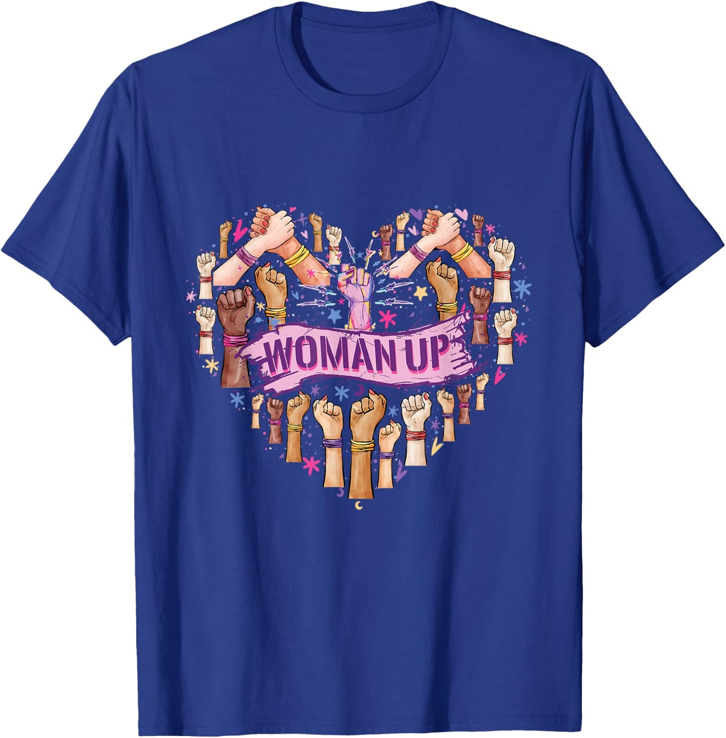Feminism Feminist Strong Women Empowerment Feminist Heart up T-Shirt - T-Shirt | Royal