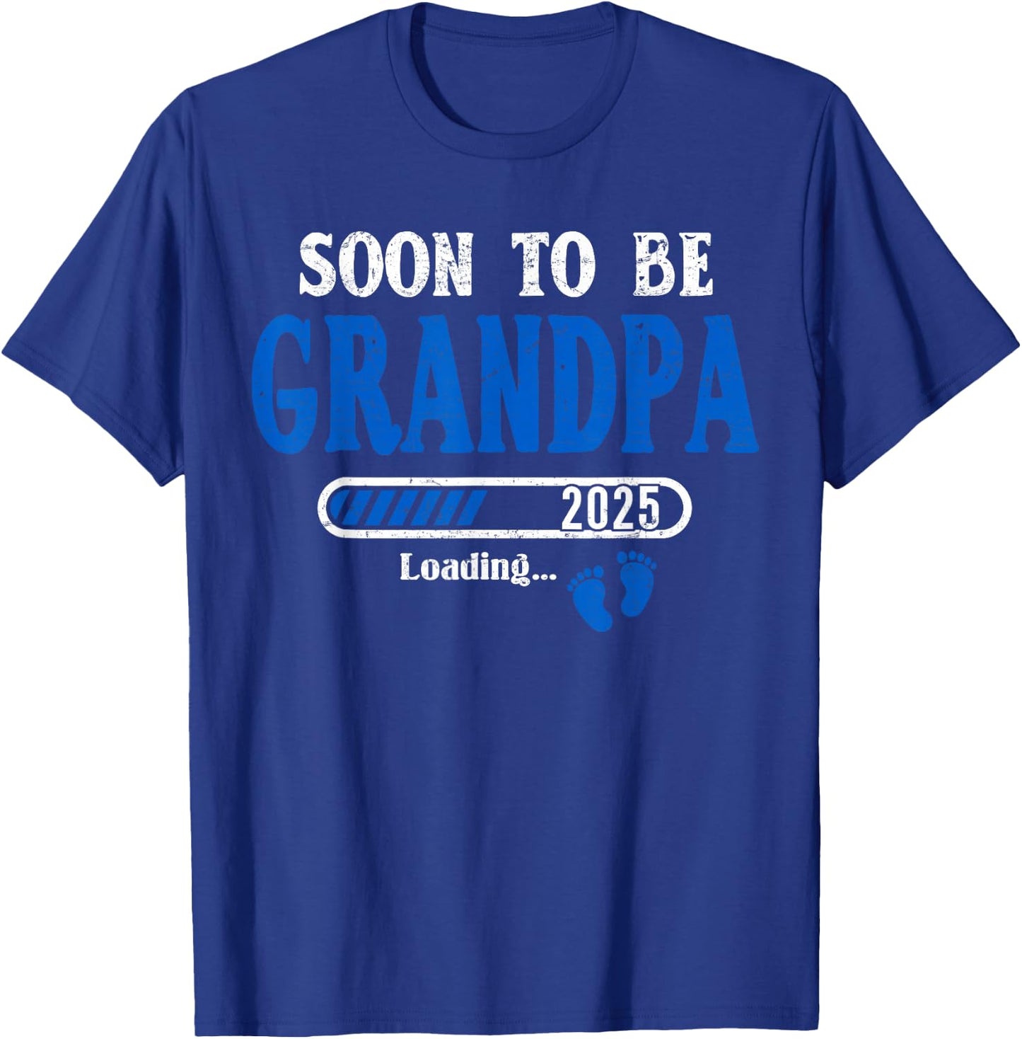 Soon To Be Grandpa est.2025 New Grandpa Pregnancy T-Shirt - T-Shirt | Royal