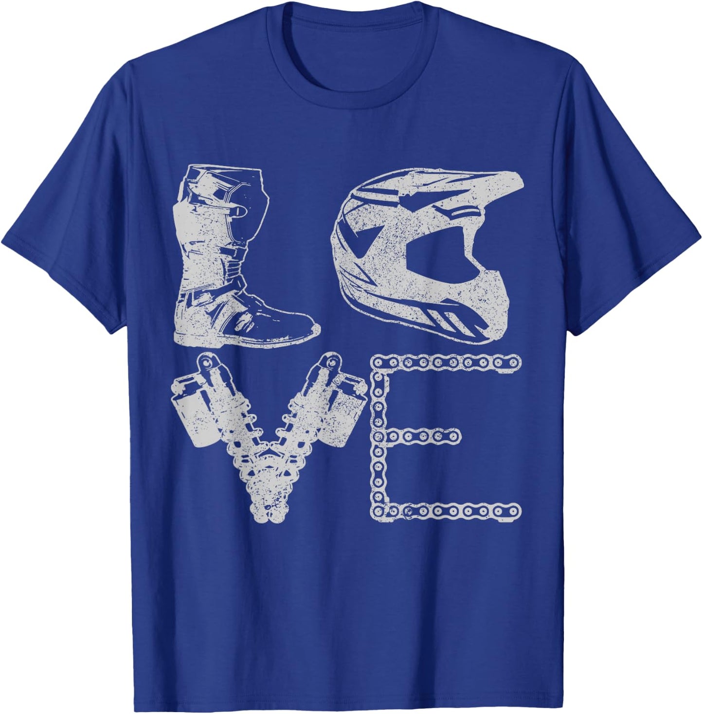 Motocross Love Enduro MX Motorcycle Biker Gift T-Shirt - T-Shirt | Royal