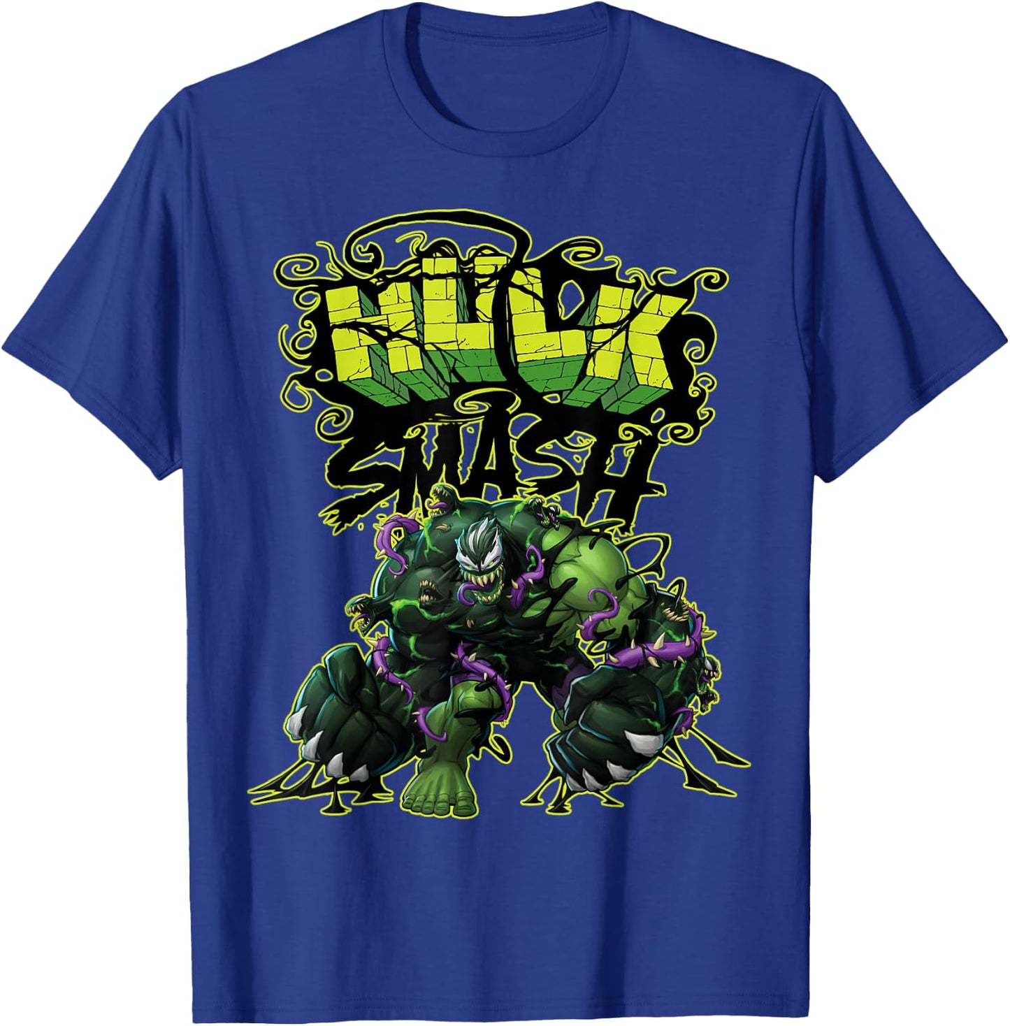 Marvel Spider-Man Maximum Venom Hulk Smash Venomized T-Shirt - T-Shirt | Royal