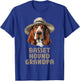 Basset Hound Grandpa Dog Lover Gift Funny Basset Hound Owner T-Shirt - T-Shirt | Royal