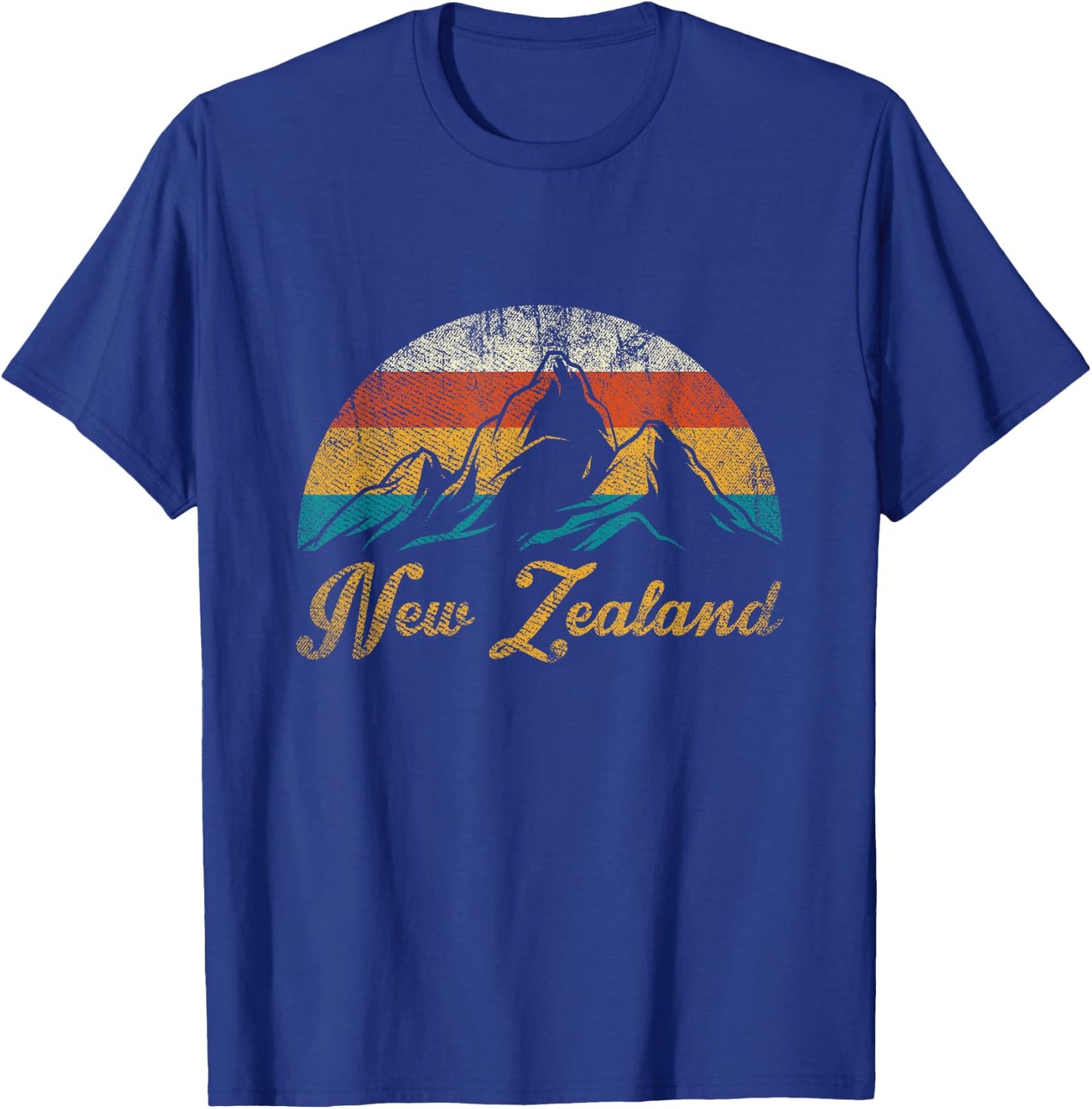 Maori Gifts Wellington New Zealand Retro New Zealand T-Shirt - T-Shirt | Royal