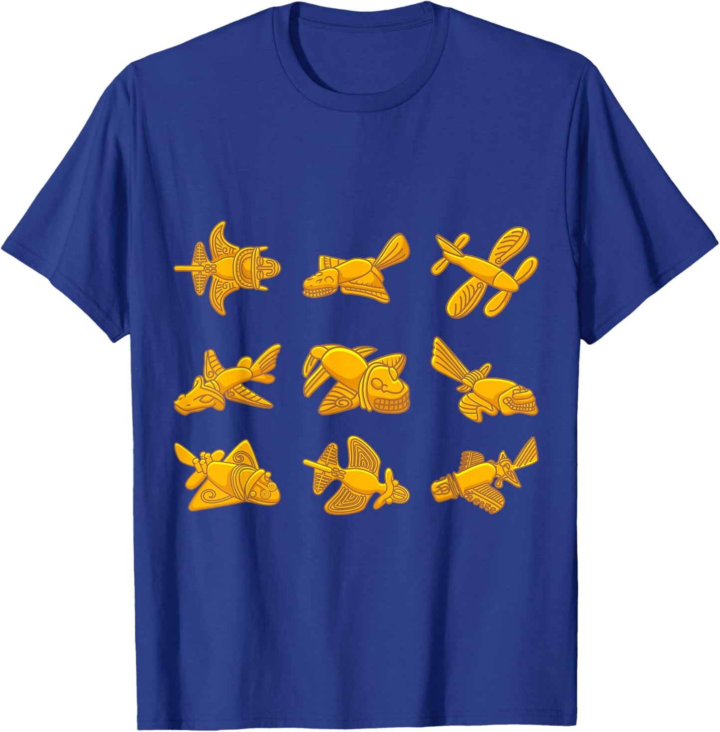 QUIMBAYA PLANE Ancient Alien Theory Quimbaya Artifact T-Shirt - T-Shirt | Royal