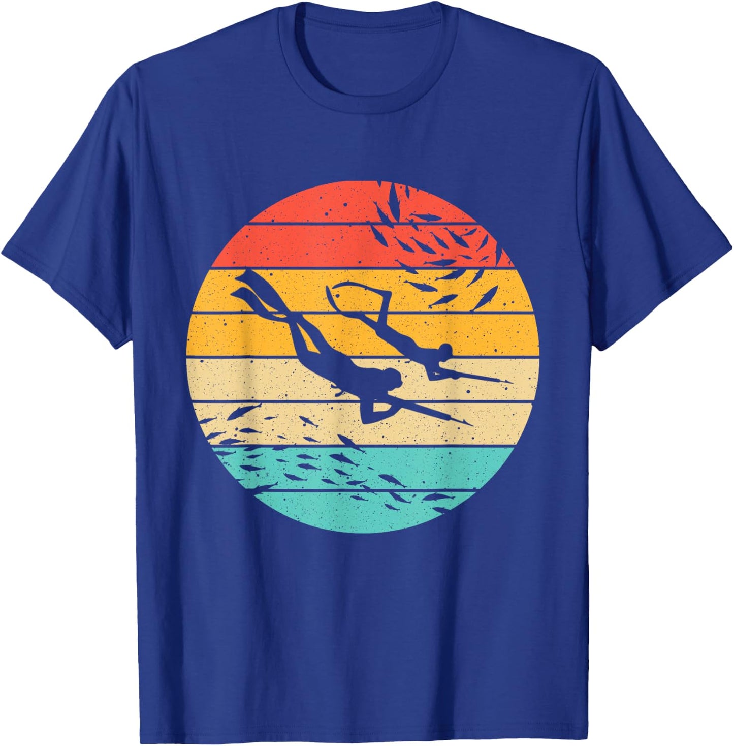 Funny Spearfishing Gift Women Dive Snorkeling Hunter T-Shirt - T-Shirt | Royal