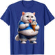 Funny Fat Cat Men Women Kids Ice Cream Fat Kitten Cat Lover T-Shirt - T-Shirt | Royal