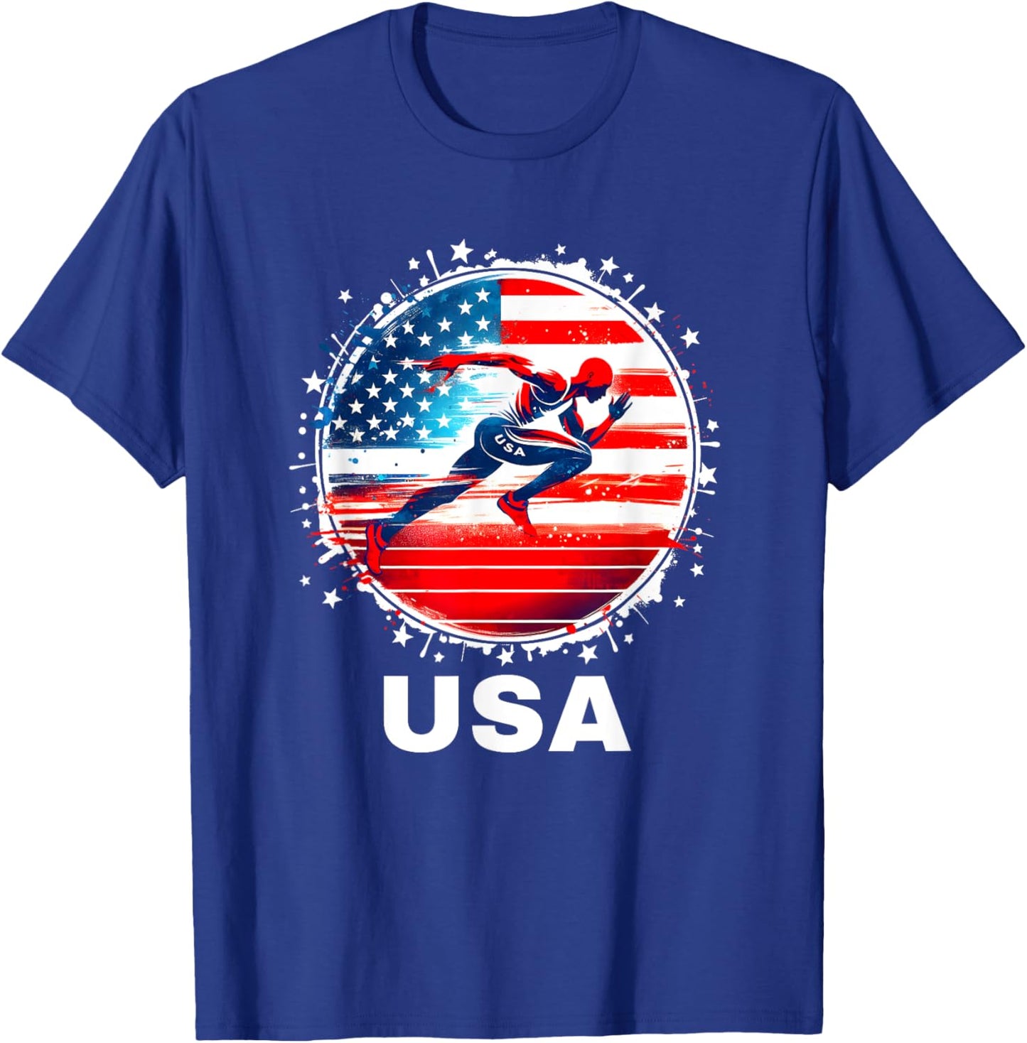 USA Team Track and Field Shirt Women Kids Track T-Shirt - T-Shirt | Royal