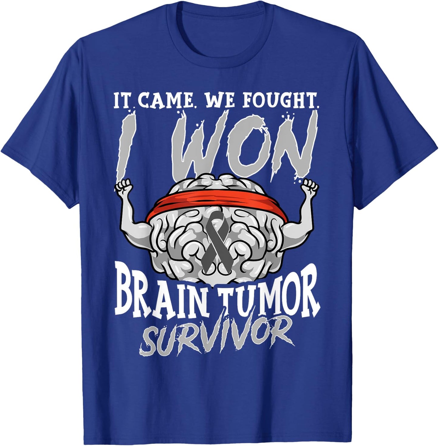 Brain Tumor Survivor Gift Cancer Survivor T-Shirt - T-Shirt | Royal