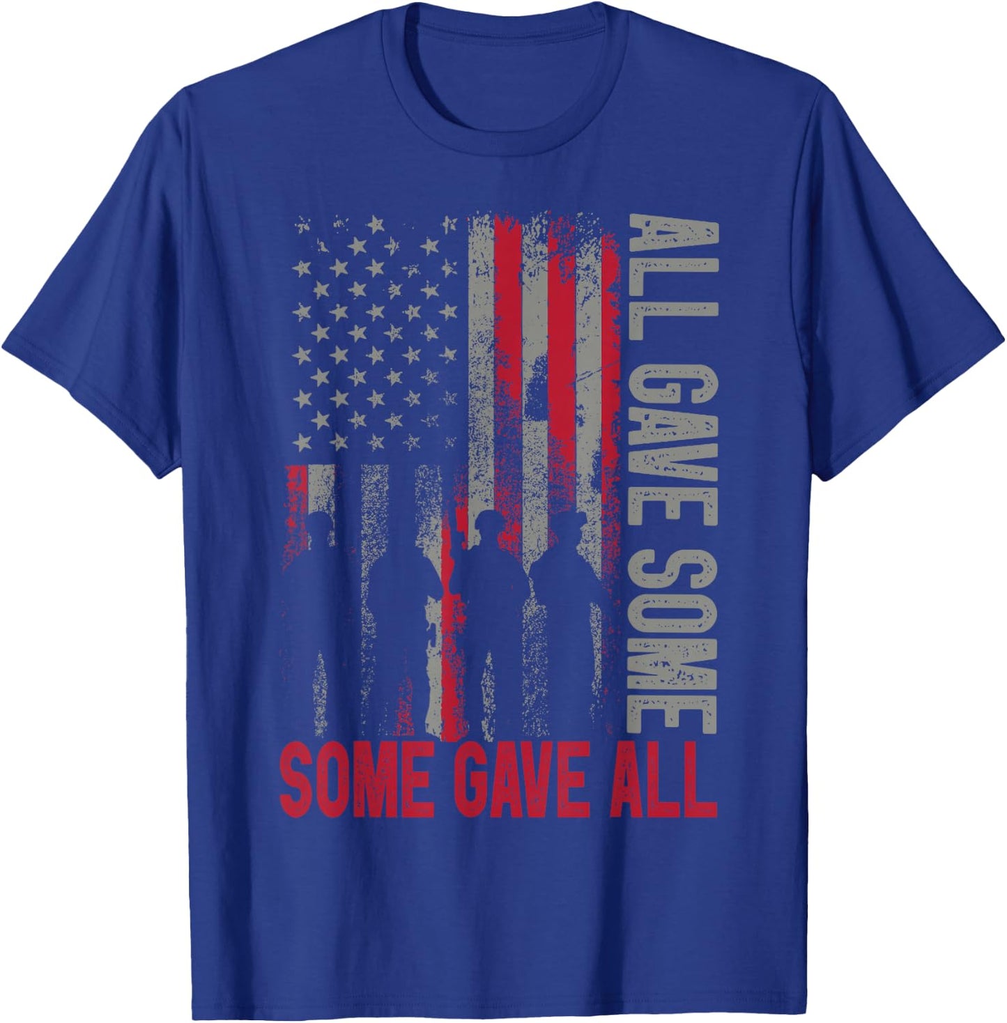 Memorial Day 2022 Shirt All Gave Some Some Gave All Veteran T-Shirt - T-Shirt | Royal