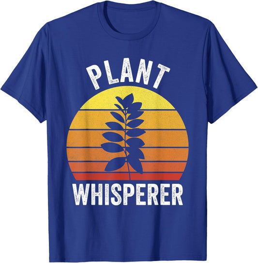 Retro Plant Whisperer Shirt Funny Hobby Gardening Gardener T-Shirt - T-Shirt | Royal