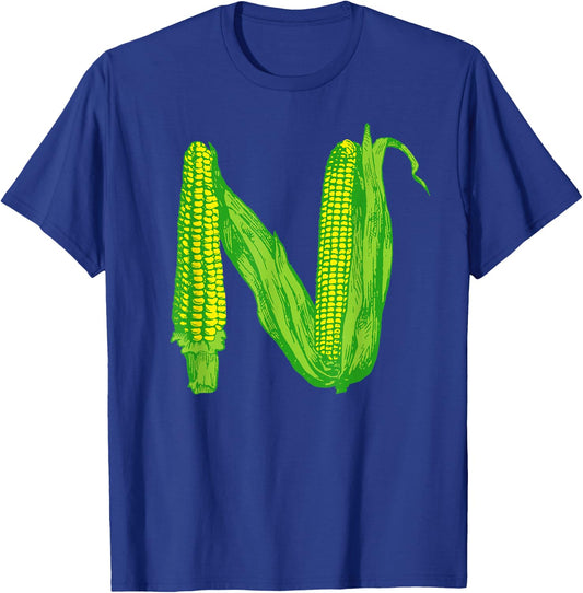 Retro Nebraska Corn Souvenir Vintage Maize Grain Farming T-Shirt - T-Shirt | Royal