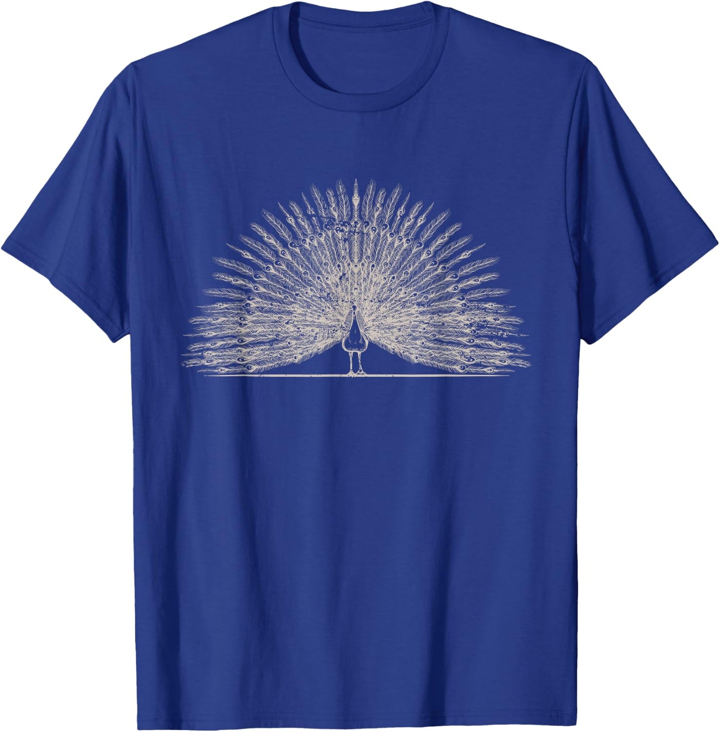 Vintage Peacock T-Shirt - T-Shirt | Royal