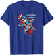 Marvel Captain America Bucky Retro Team Portrait T-Shirt - T-Shirt | Royal