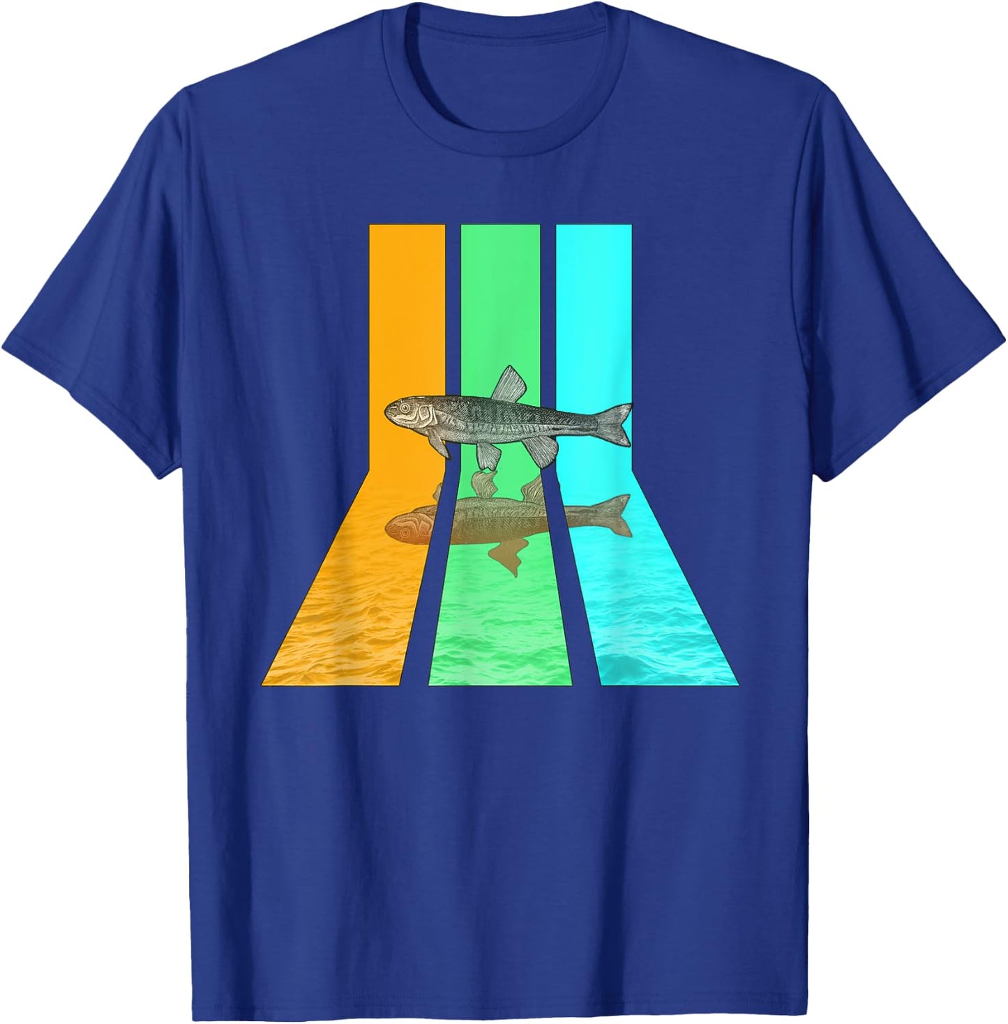 Retro 80s Vintage Style Minnow T-Shirt - T-Shirt | Royal