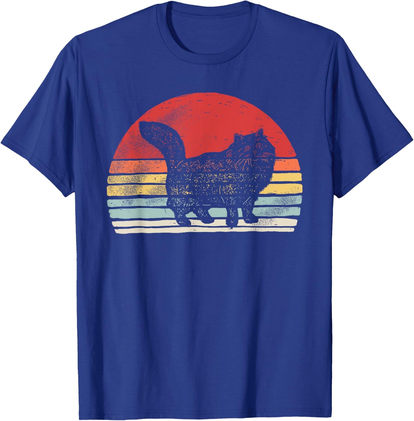 Vintage Retro Siberian Cat T-Shirt - T-Shirt | Royal