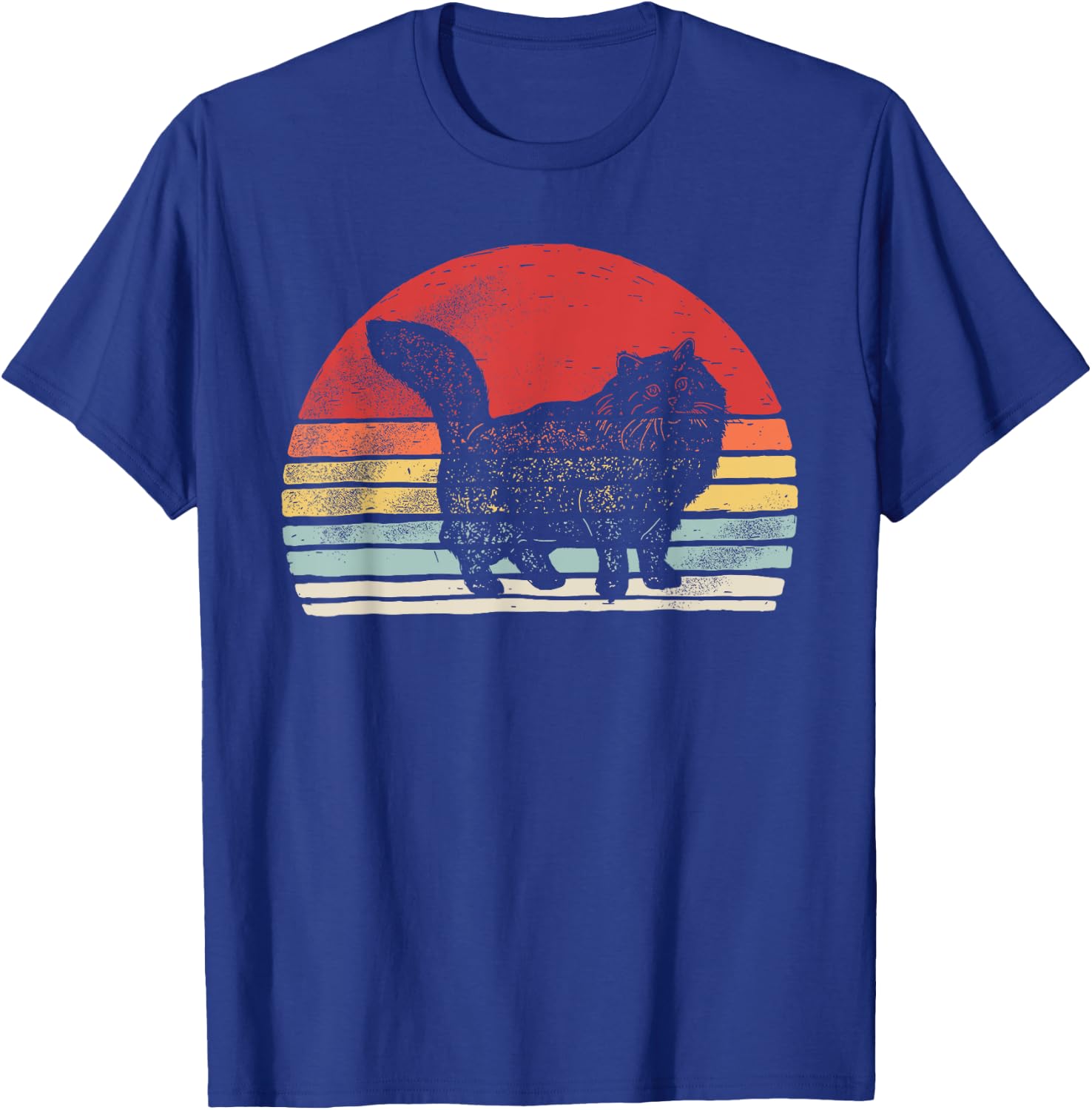 Vintage Retro Siberian Cat T-Shirt - T-Shirt | Royal