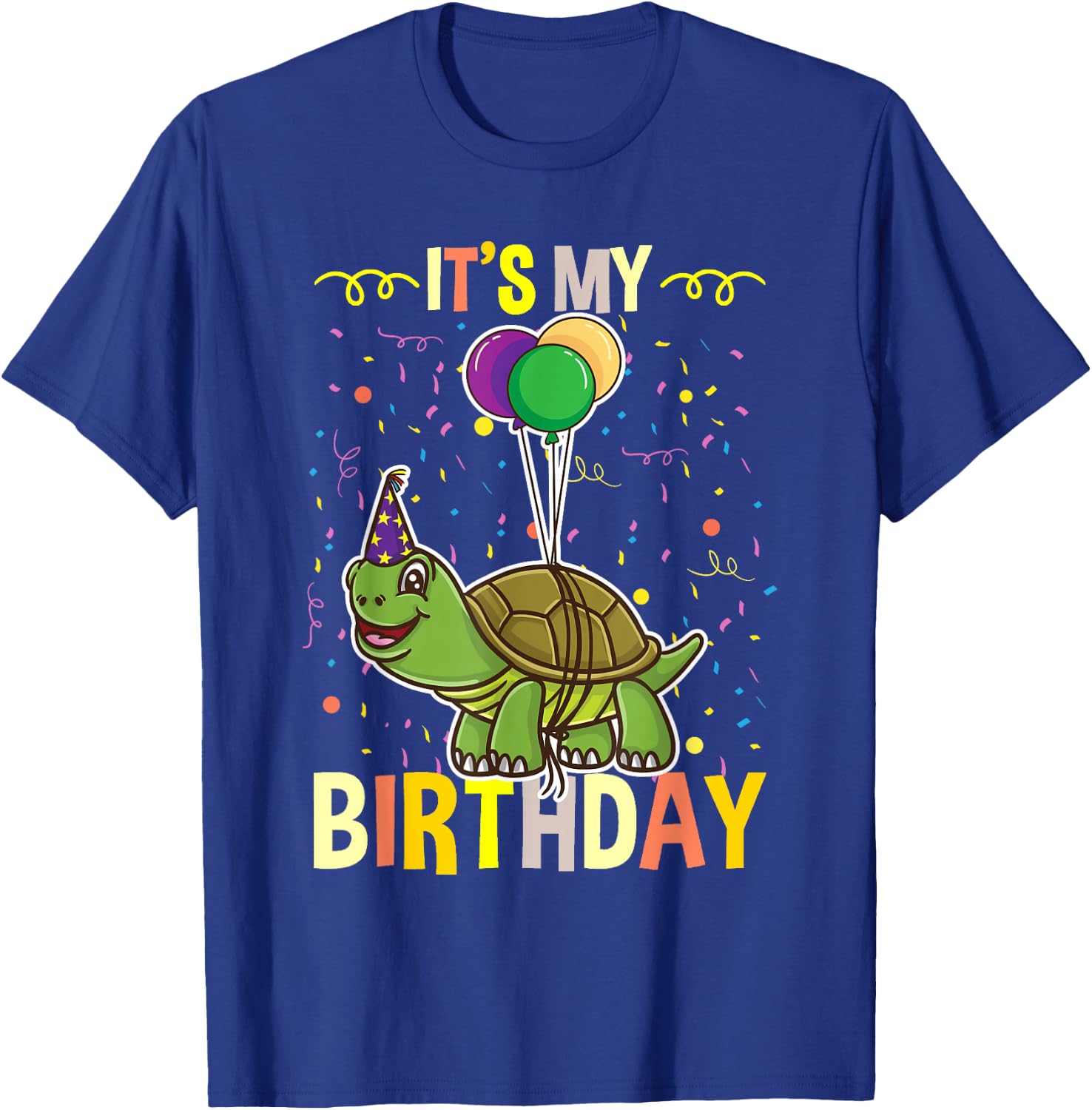 Its My Birthday Turtle T-Shirt - T-Shirt | Royal