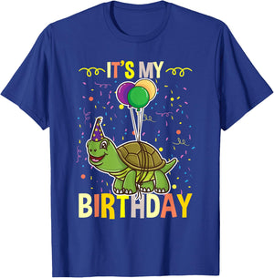 Its My Birthday Turtle T-Shirt - T-Shirt | Royal