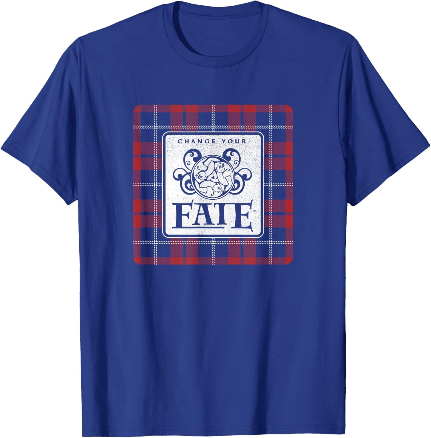 Disney Brave Change Your Fate Plaid Logo T-Shirt - T-Shirt | Royal