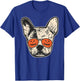 Frenchie in Pumpkin Sunglasses - French Bulldog Halloween T-Shirt - T-Shirt | Royal