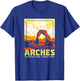Arches National Park Retro WPA Style Vintage Graphic T-Shirt - T-Shirt | Royal