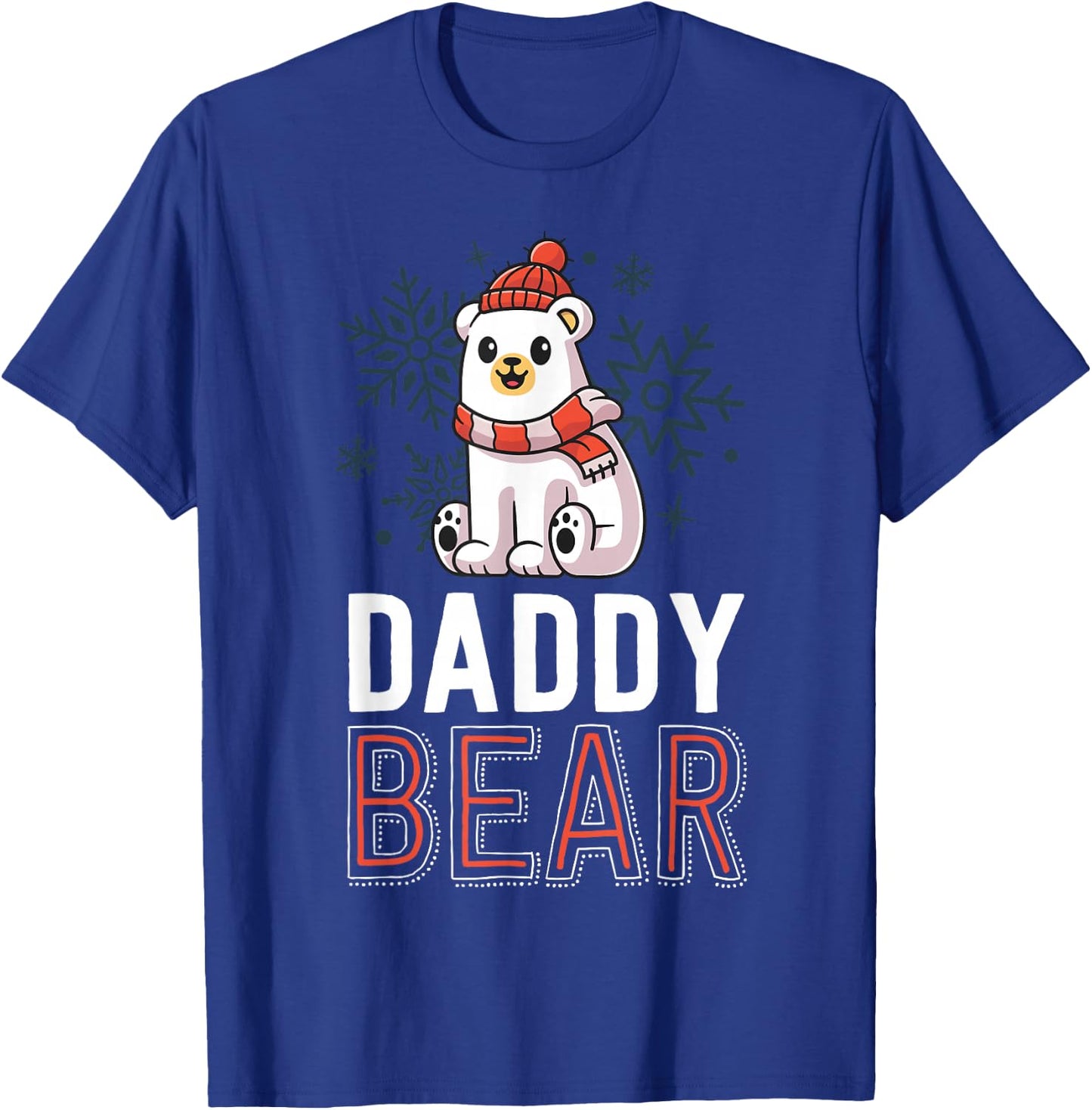 Daddy Bear Family Christmas Shirts Polar Bear Holiday Xmas T-Shirt - T-Shirt | Royal