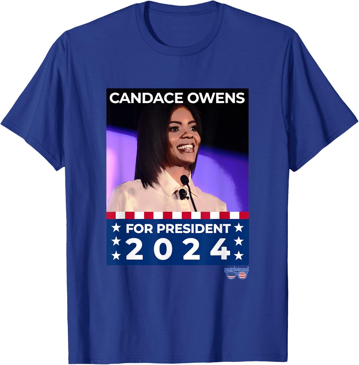 Candace Owens For President Patriotic Slogan Women Men T-Shirt - T-Shirt | Royal