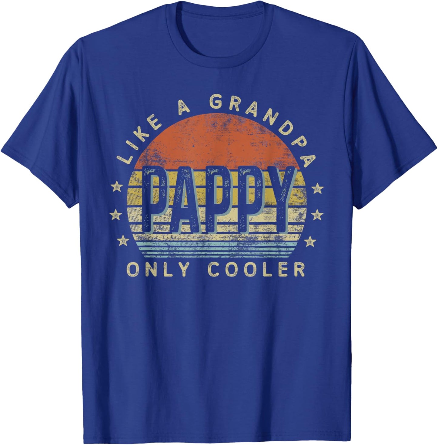 Pappy Like a Grandpa Only Cooler Pappy Gifts Vintage Style T-Shirt - T-Shirt | Royal