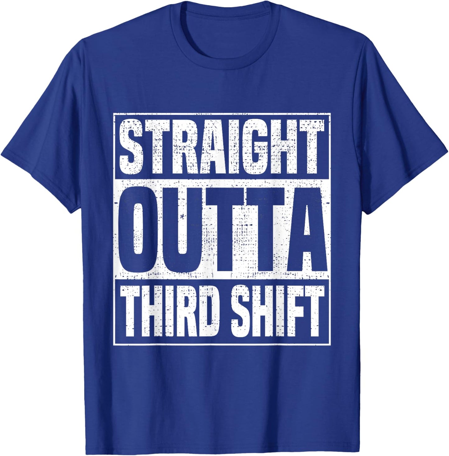 Funny Night Shifters 3rd Shift Work Midnight Crew Third T-Shirt - T-Shirt | Royal