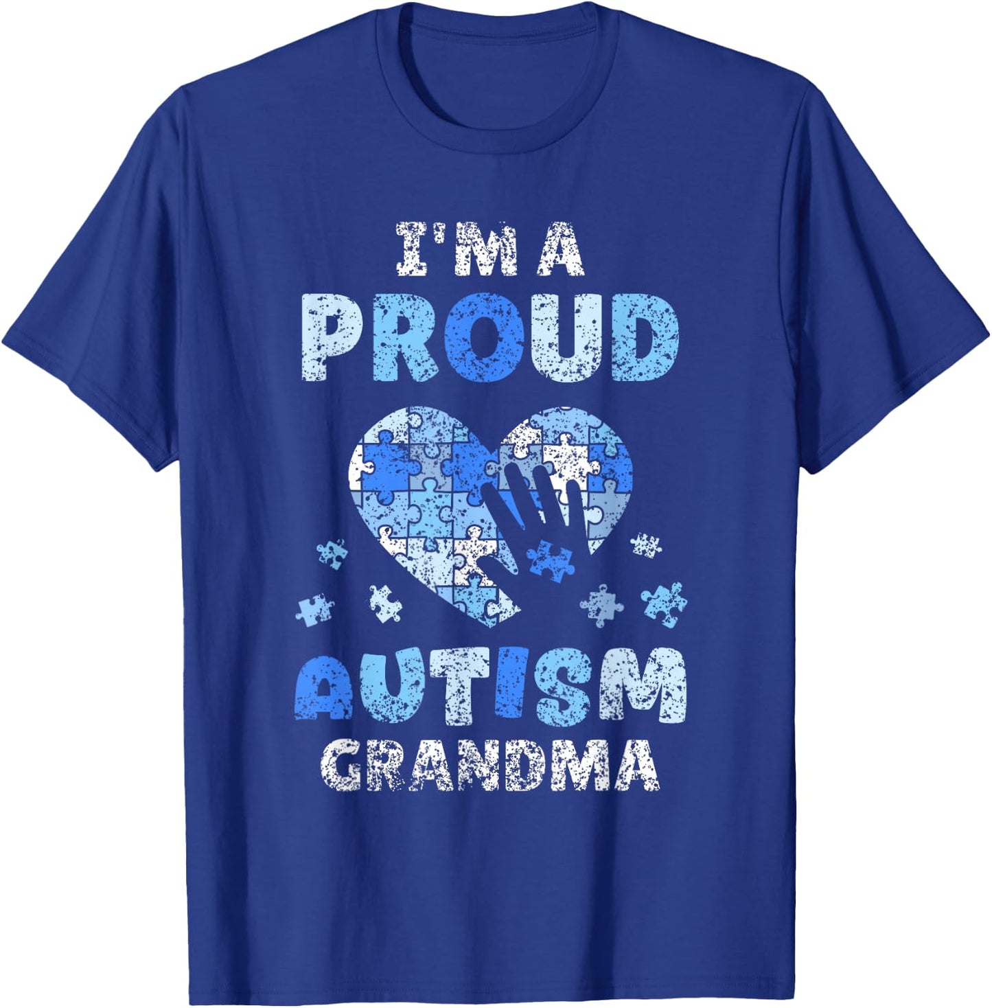 Ich Bin Eine Stolze Autism Grandma Autist Autism T-Shirt - T-Shirt | Royal