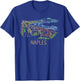Naples Italy Travel Souvenir Historic City Landmark Gift T-Shirt - T-Shirt | Royal