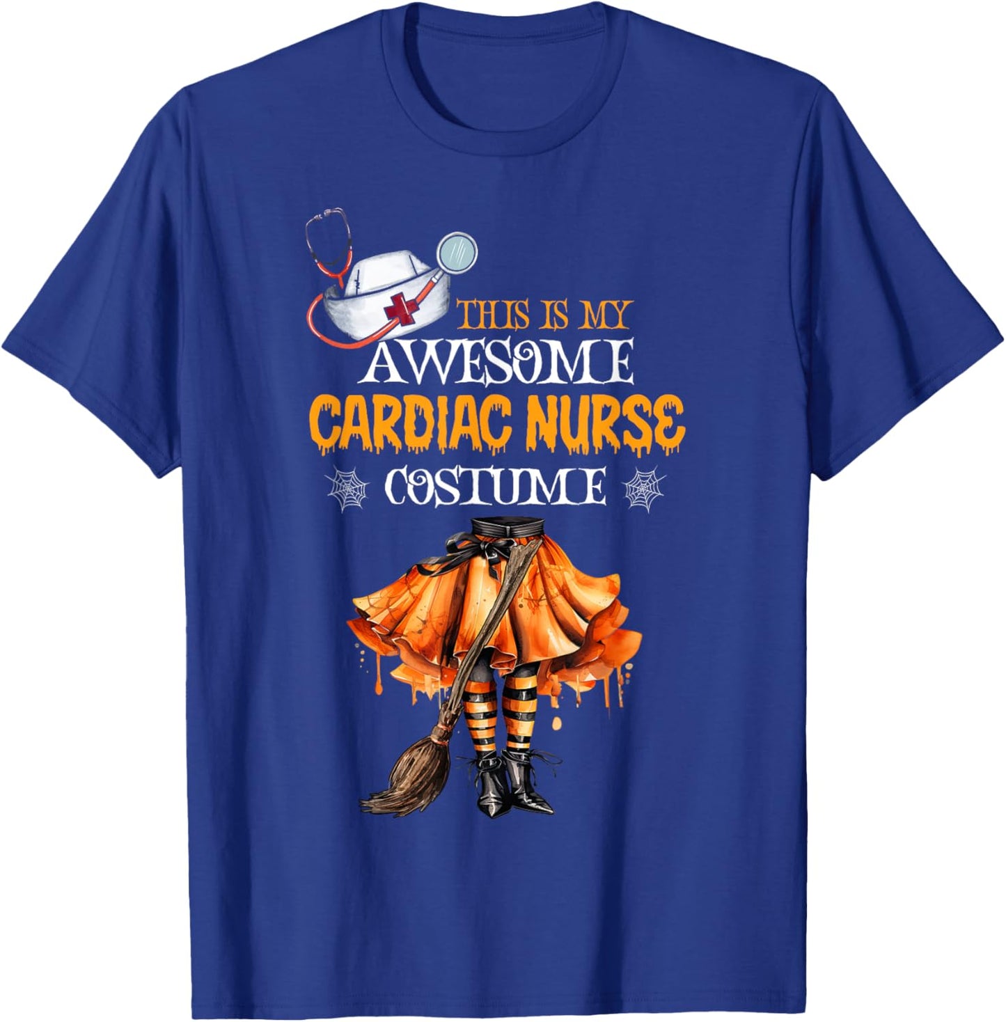 This is my Halloween Cardiac Nurse Costume Cardiology Nurse T-Shirt - T-Shirt | Royal