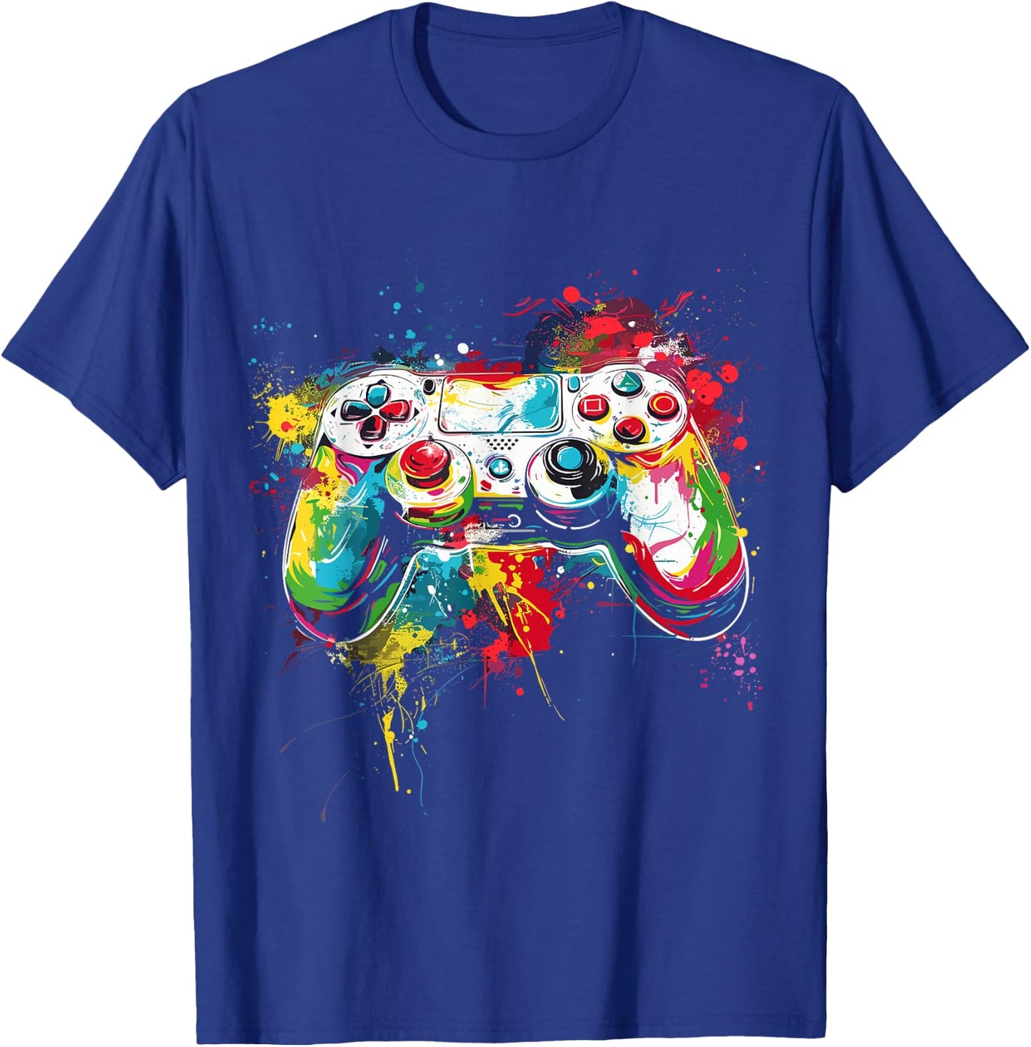 Control All The Things Video Game Controller Gamer Boys Men T-Shirt - T-Shirt | Royal