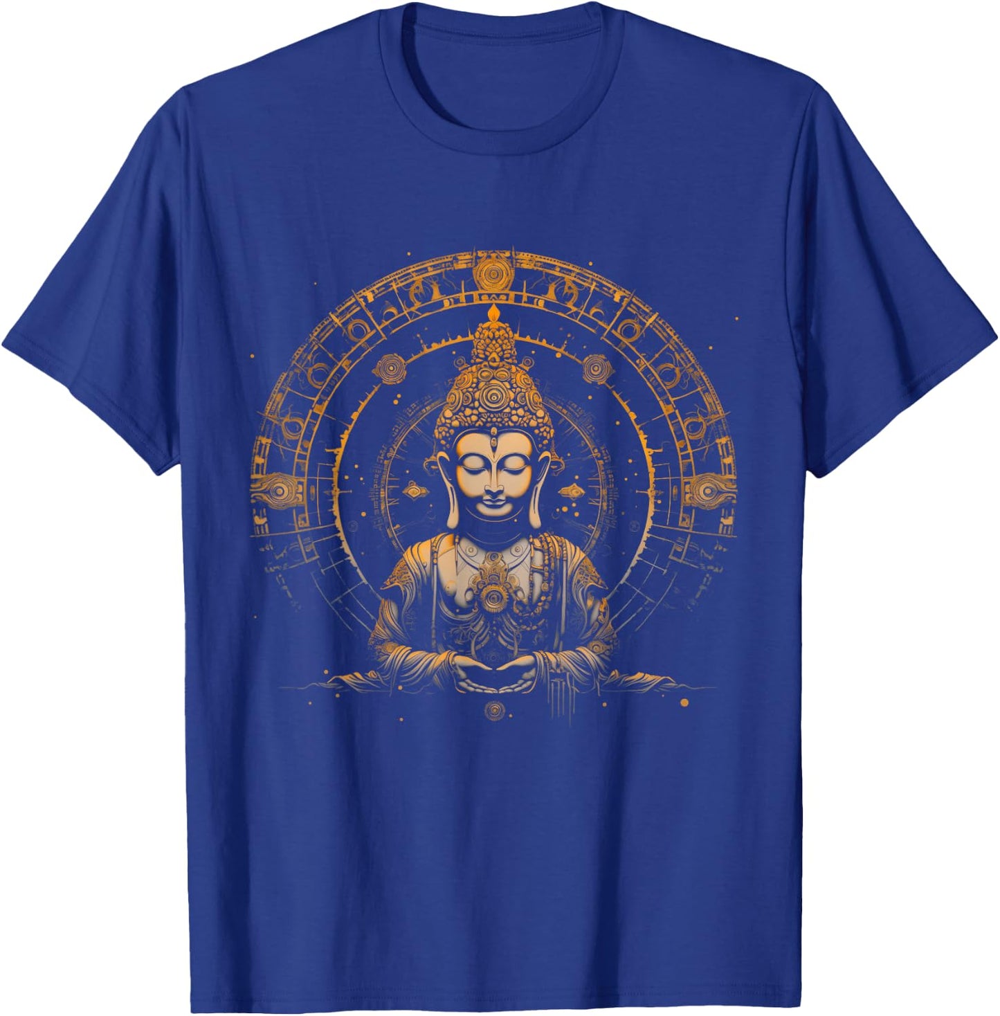 Buddha Mandala Buddhism Spiritual Yoga Yogi Zen Buddhist T-Shirt - T-Shirt | Royal