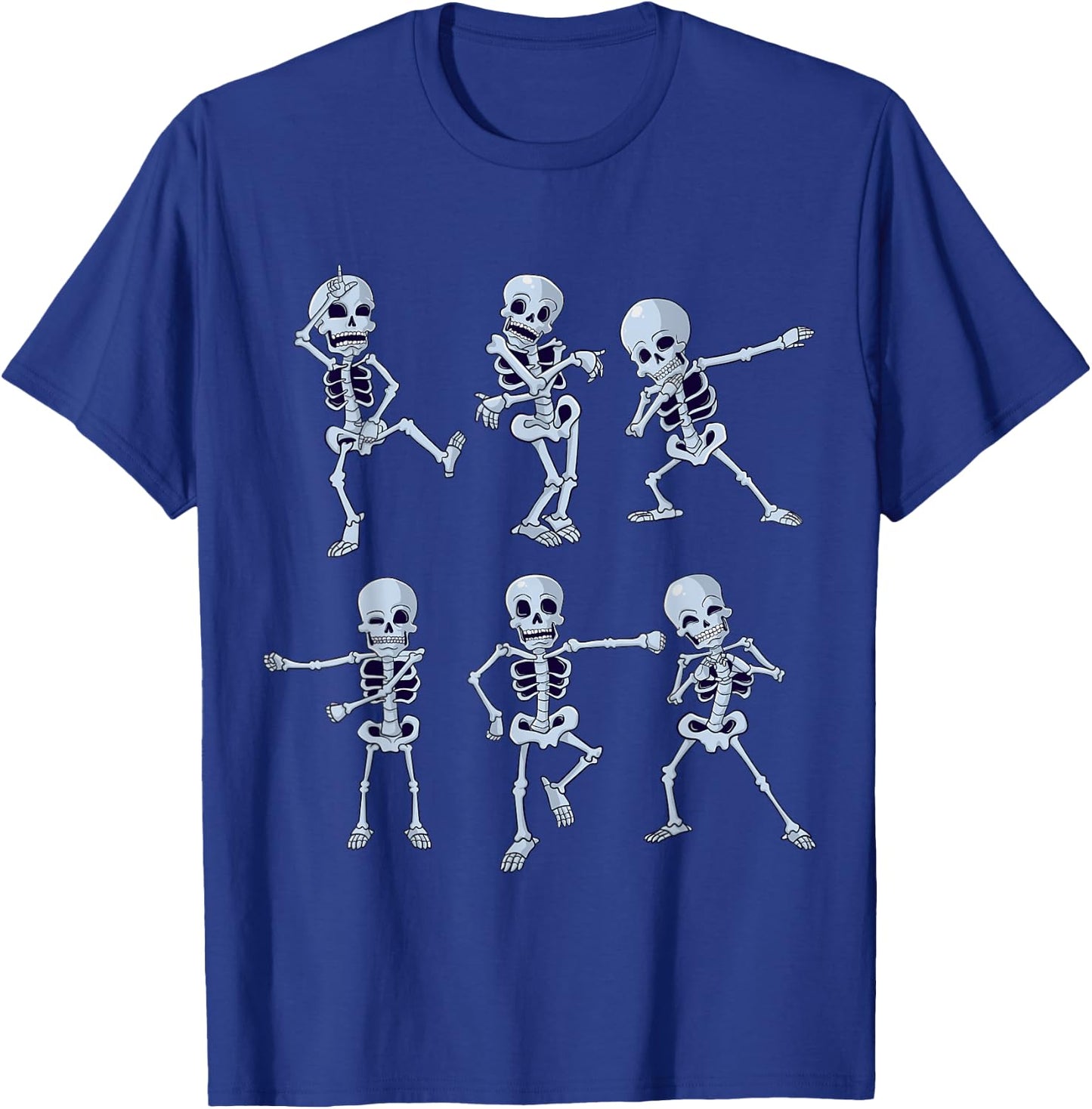 Dancing Skeletons Dabbing Skeleton Dab Boys Girls Halloween T-Shirt - T-Shirt | Royal
